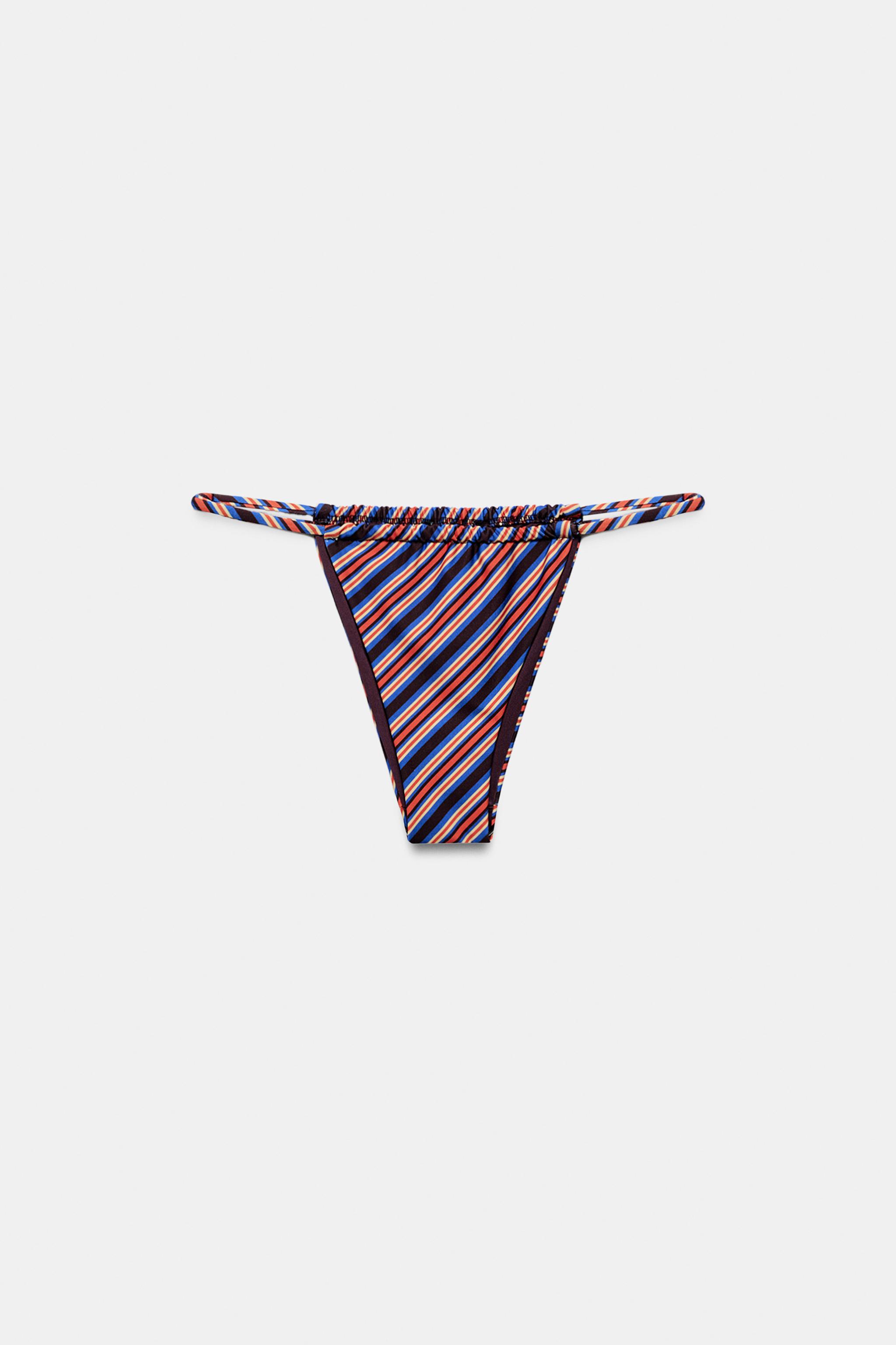 STRIPED BIKINI BOTTOMS